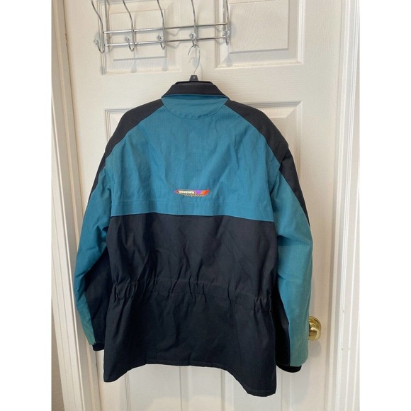 durango ski jacket thor explore vintage 80s 90s vest zip off arms XL black green - Picture 3 of 10